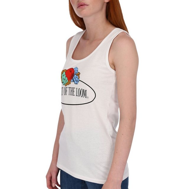 Fruit of the Loom T-Shirt √§rmelloses Damen T-Shirt mit Vintage-Logo günstig online kaufen