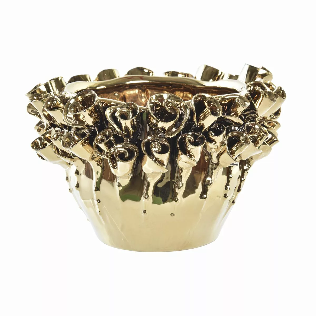 Vase Dkd Home Decor Porzellan Golden Moderne (20 X 20 X 15 Cm) günstig online kaufen