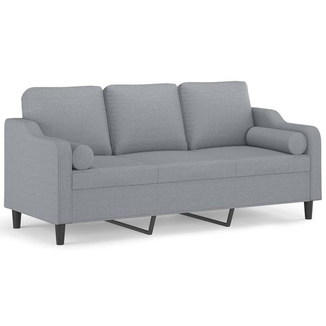 vidaXL Sofa Sofa mit Zierkissen Stoff, 180 cm, 3-Sitzer günstig online kaufen