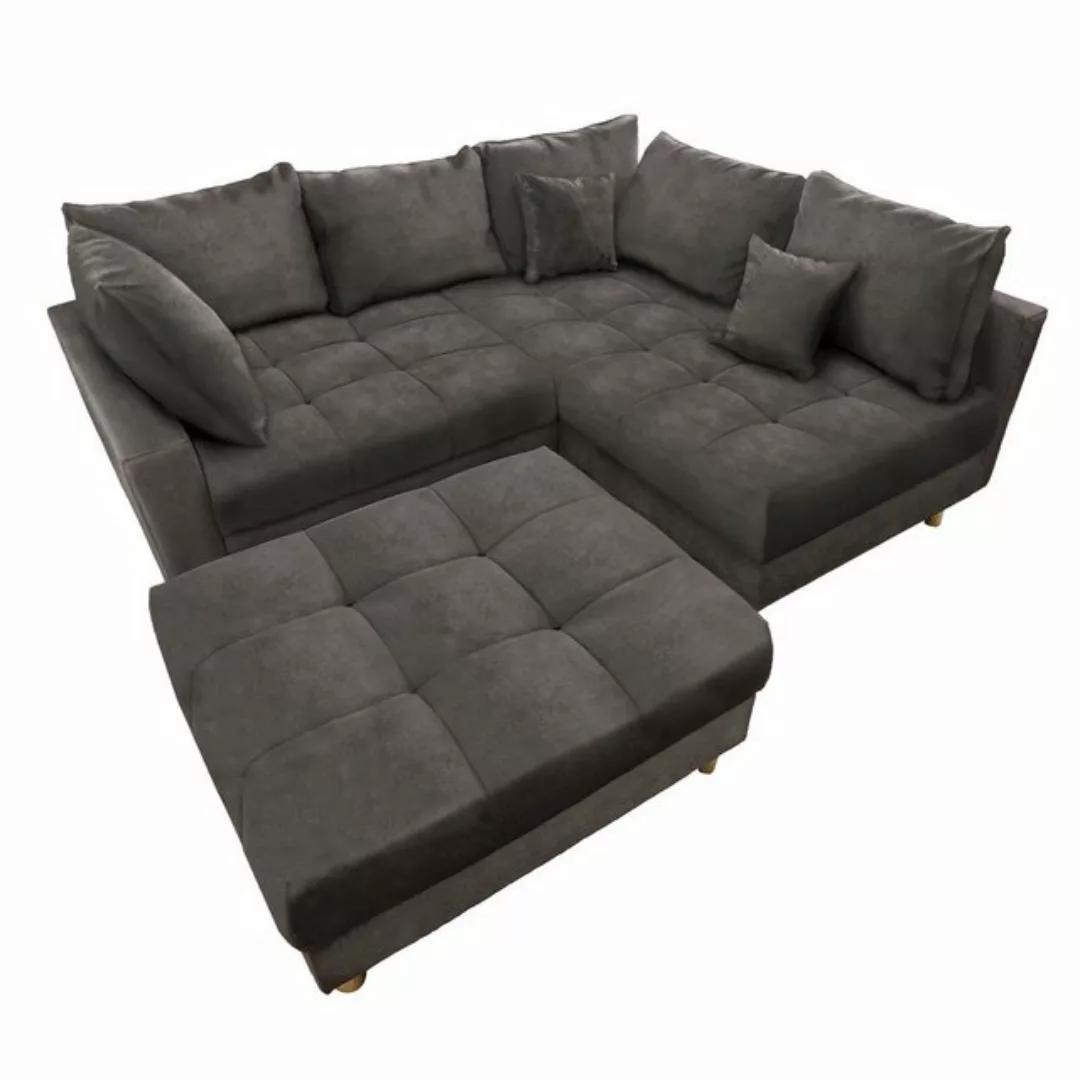 riess-ambiente Ecksofa KENT 220cm grau, Set 2 Teile, Wohnzimmer · Couch · S günstig online kaufen