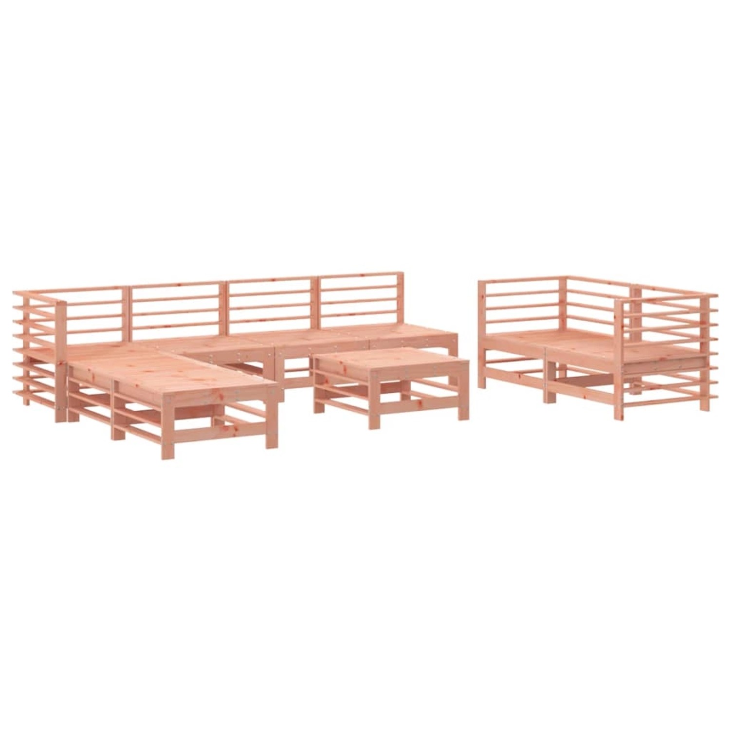 vidaXL 9-tlg Garten-Lounge-Set Massivholz Douglasie günstig online kaufen