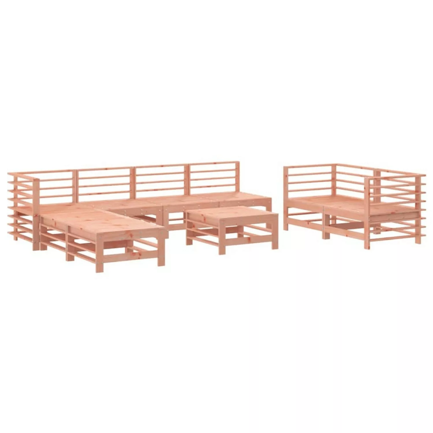 vidaXL 9-tlg Garten-Lounge-Set Massivholz Douglasie günstig online kaufen