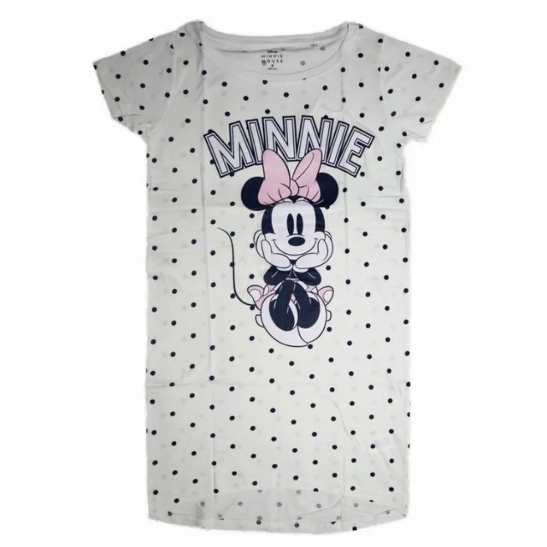 Disney Pyjamaoberteil Disney Minnie Maus Damen kurzarm Schlafshirt Nachthem günstig online kaufen