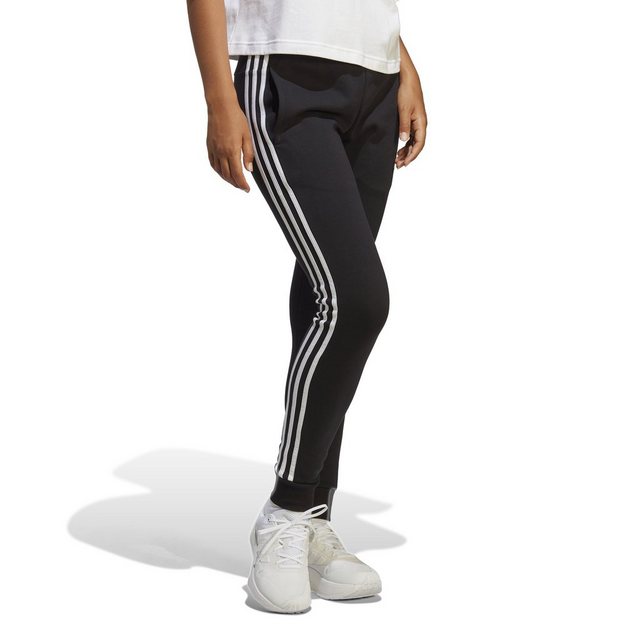 adidas Sportswear Jerseyhose W 3S FT CF PT BLACK/WHITE günstig online kaufen