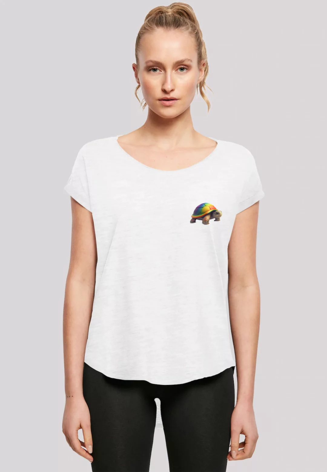 F4NT4STIC T-Shirt "Rainbow Turtle LONG TEE", Print günstig online kaufen