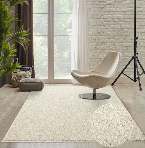 the carpet Teppich »Soli Shaggy«, rechteckig, Wohnzimmer Teppich Hochflor w günstig online kaufen