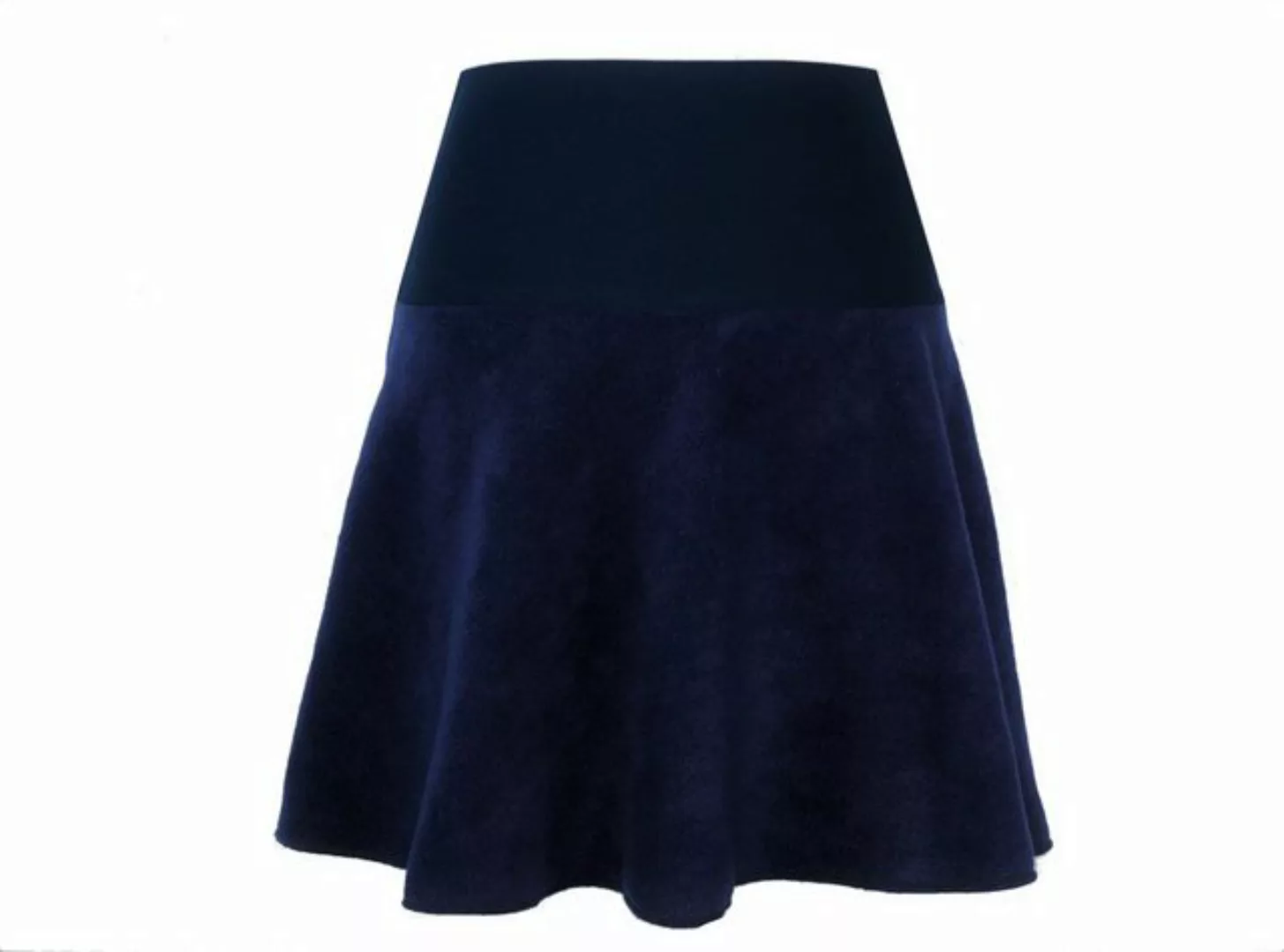 dunkle design Minirock Fleece 45cm Farbwahl elastischer Bund günstig online kaufen