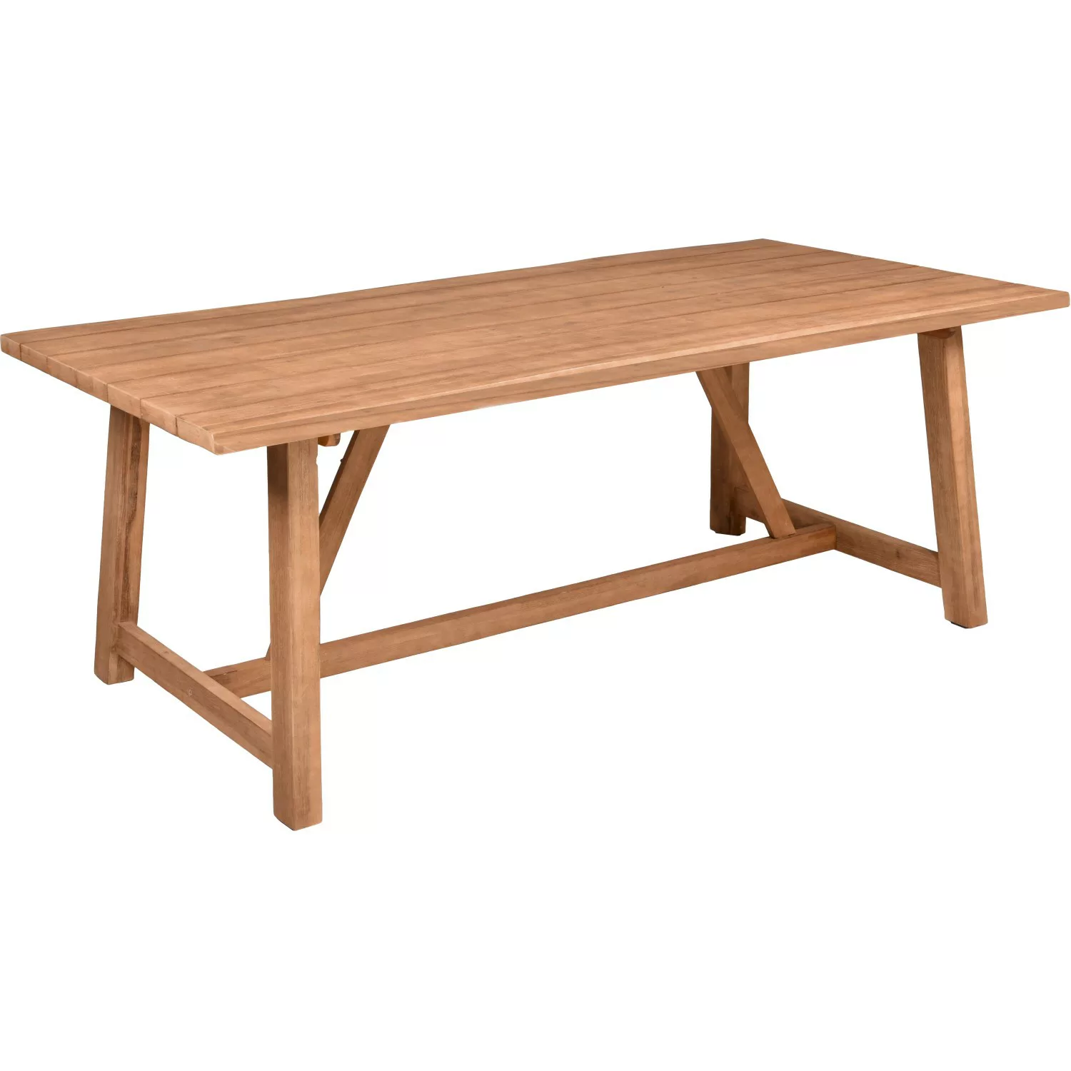 Garden Pleasure Gartentisch OAKLAND Rechteckig Hellbraun 100 cm x 200 cm günstig online kaufen