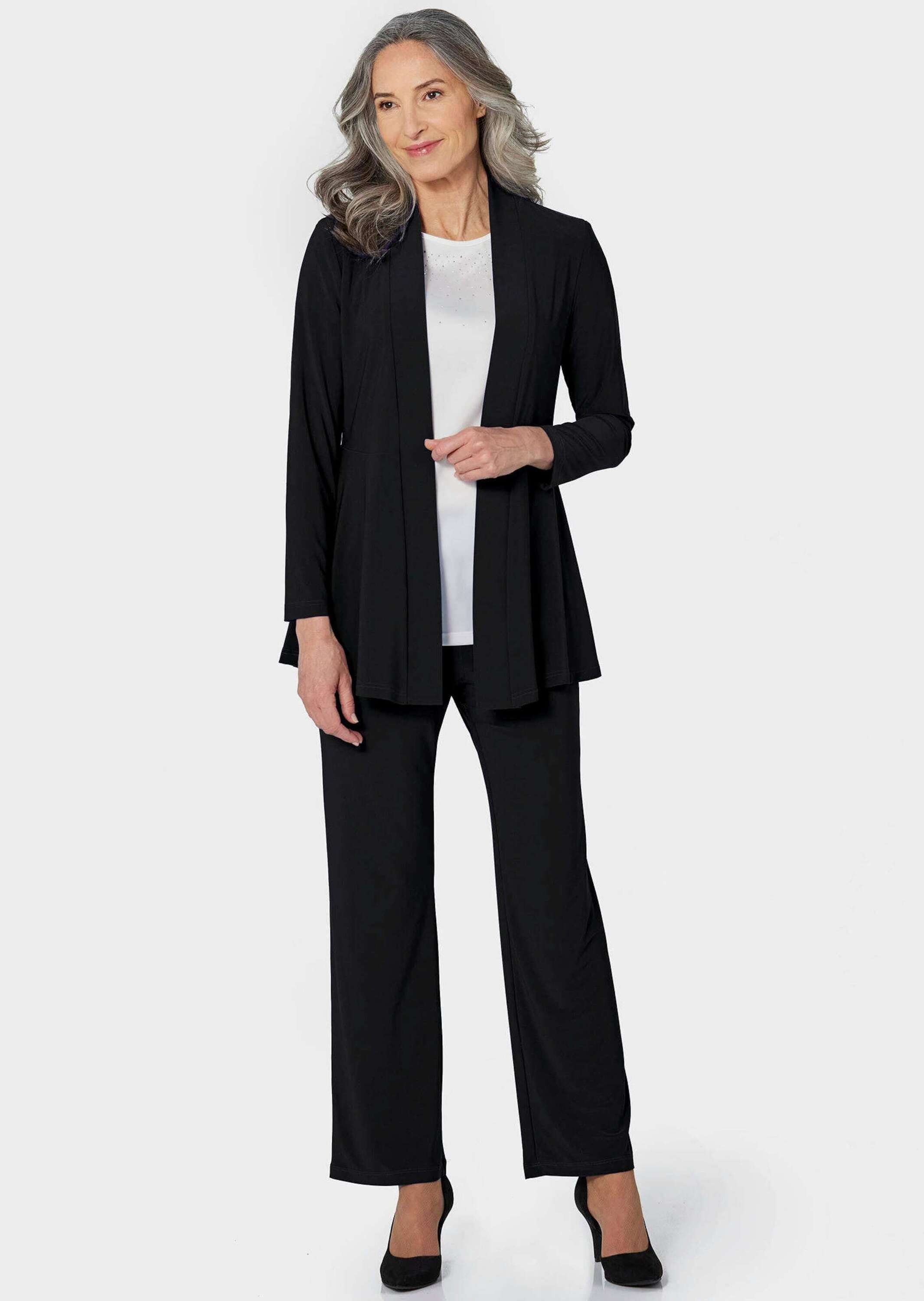 GOLDNER Shirtjacke Leichte Shirtjacke lila mit günstig online kaufen