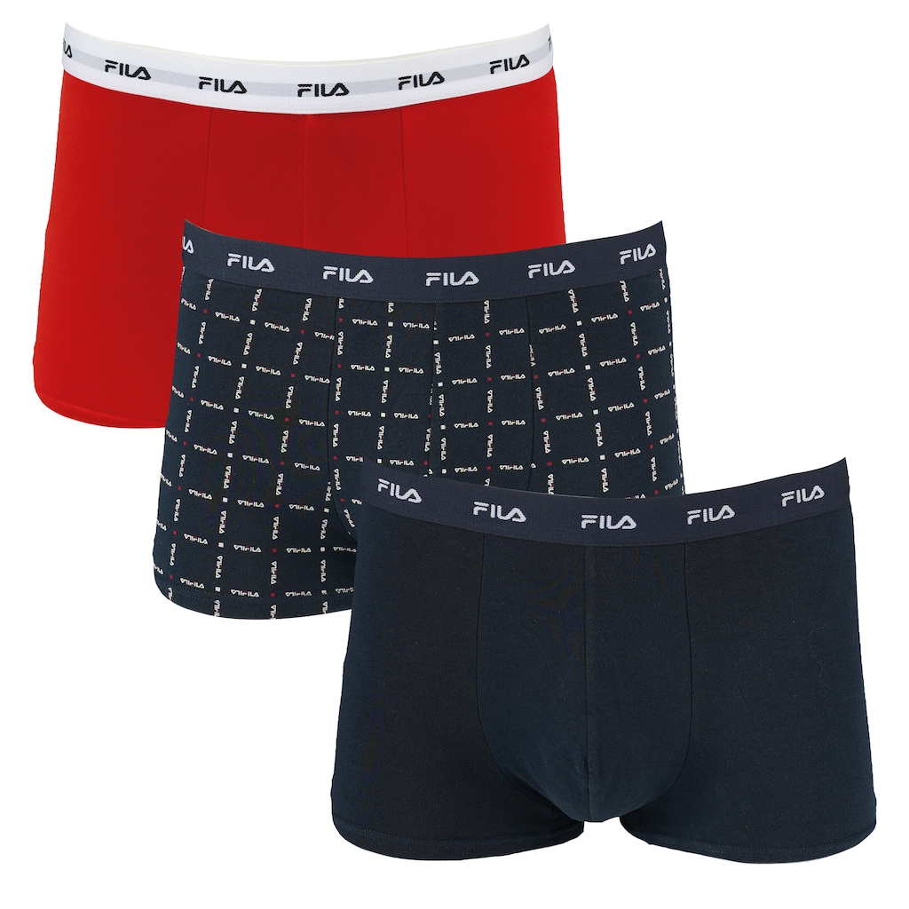 Fila Boxershorts, (3er Pack), mit elastischem Logobund günstig online kaufen