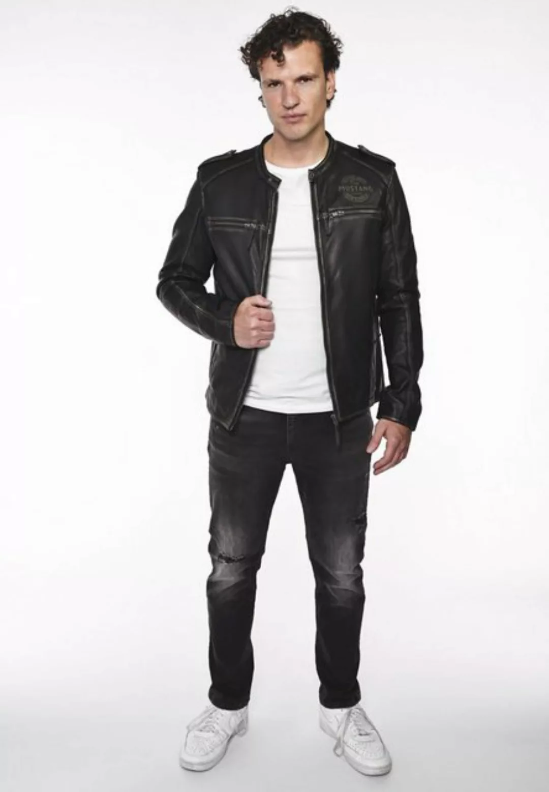 MUSTANG Lederjacke "31020186" günstig online kaufen