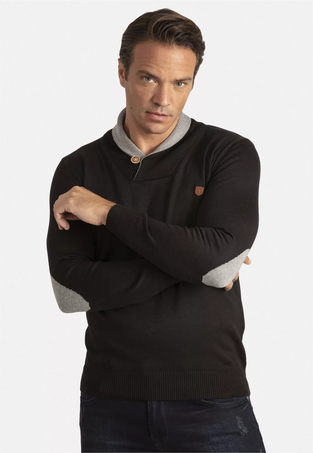 SIR RAYMOND TAILOR Strickpullover "Erasmo", mit gemütlichem Stehkragen günstig online kaufen