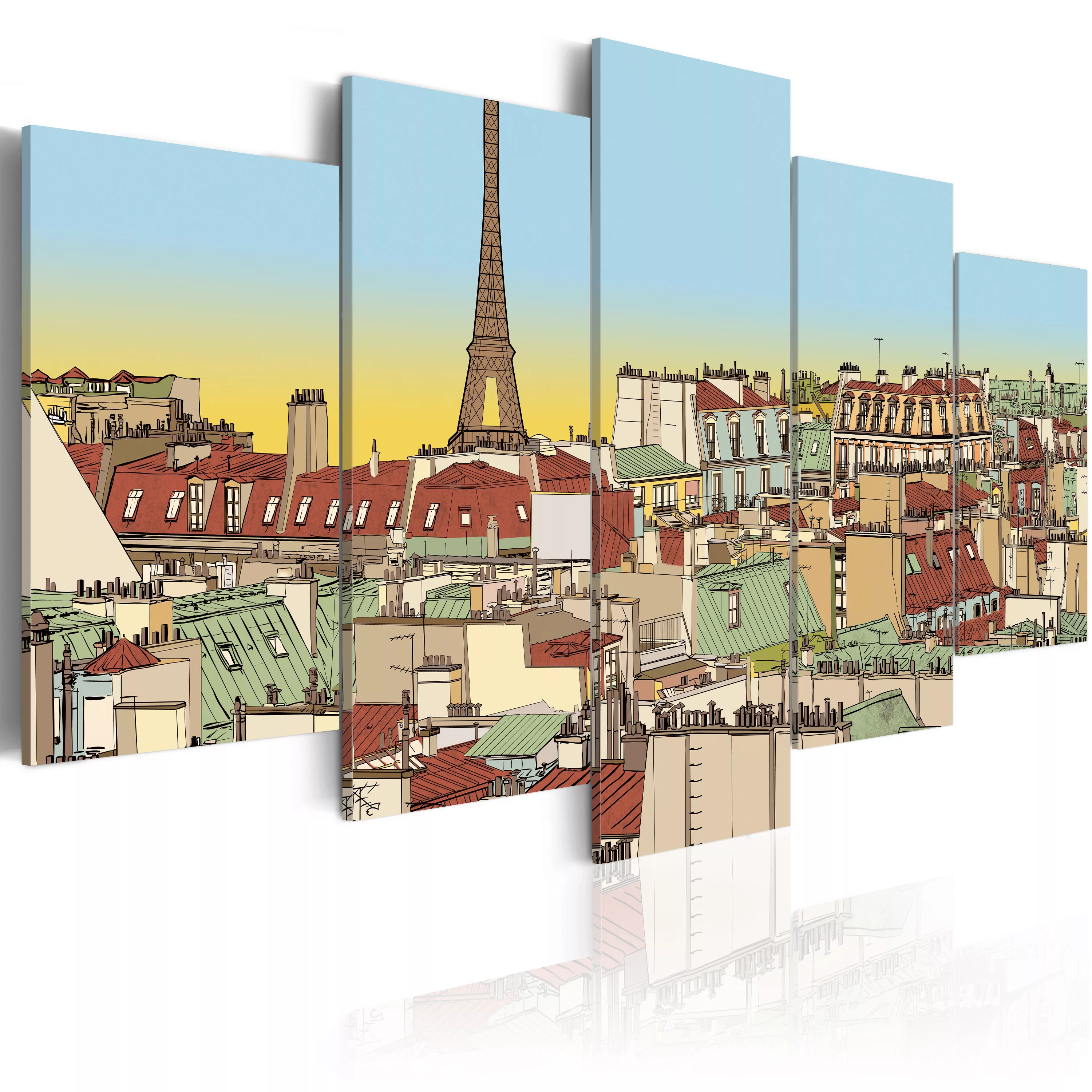 Wandbild - Idyllisches Bild Von Paris günstig online kaufen