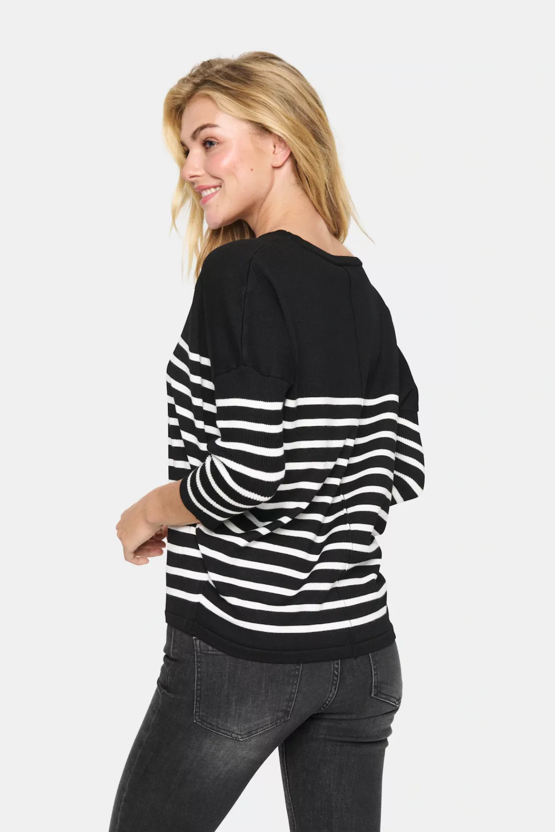 Saint Tropez Strickpullover MilaSZ LS Striped günstig online kaufen