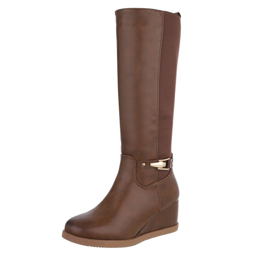 Ital-Design Damen Elegant Keilstiefel (88843417) Keilabsatz/Wedge günstig online kaufen