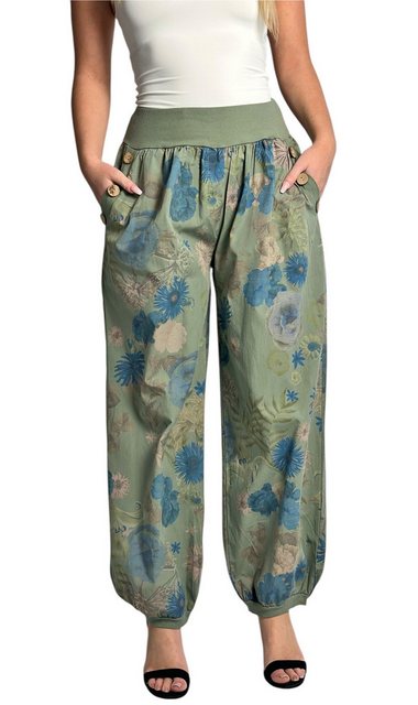 Mississhop Haremshose Baumwollhose Damenhose Aladinhose Blumenprint Sommerh günstig online kaufen