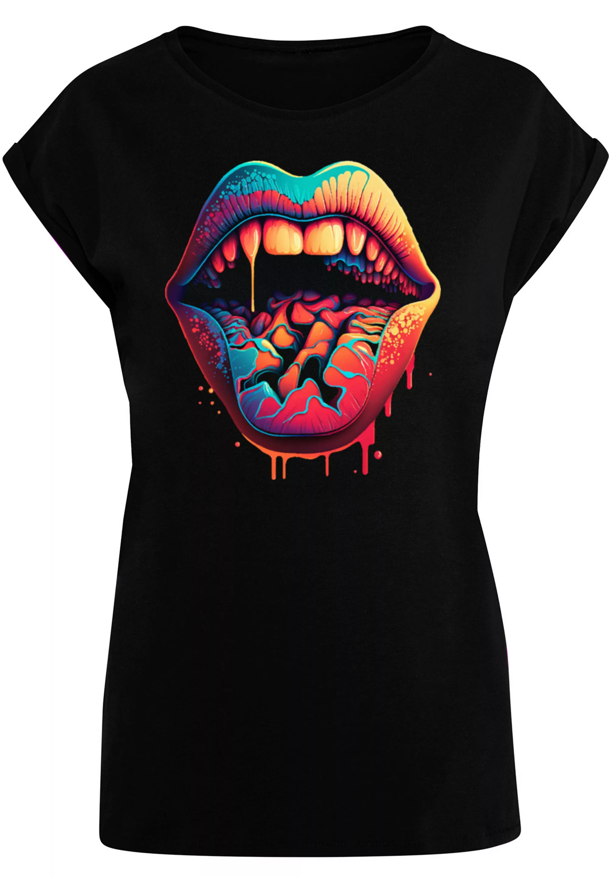 F4NT4STIC T-Shirt "Drooling Lips SHORT SLEEVE TEE" günstig online kaufen
