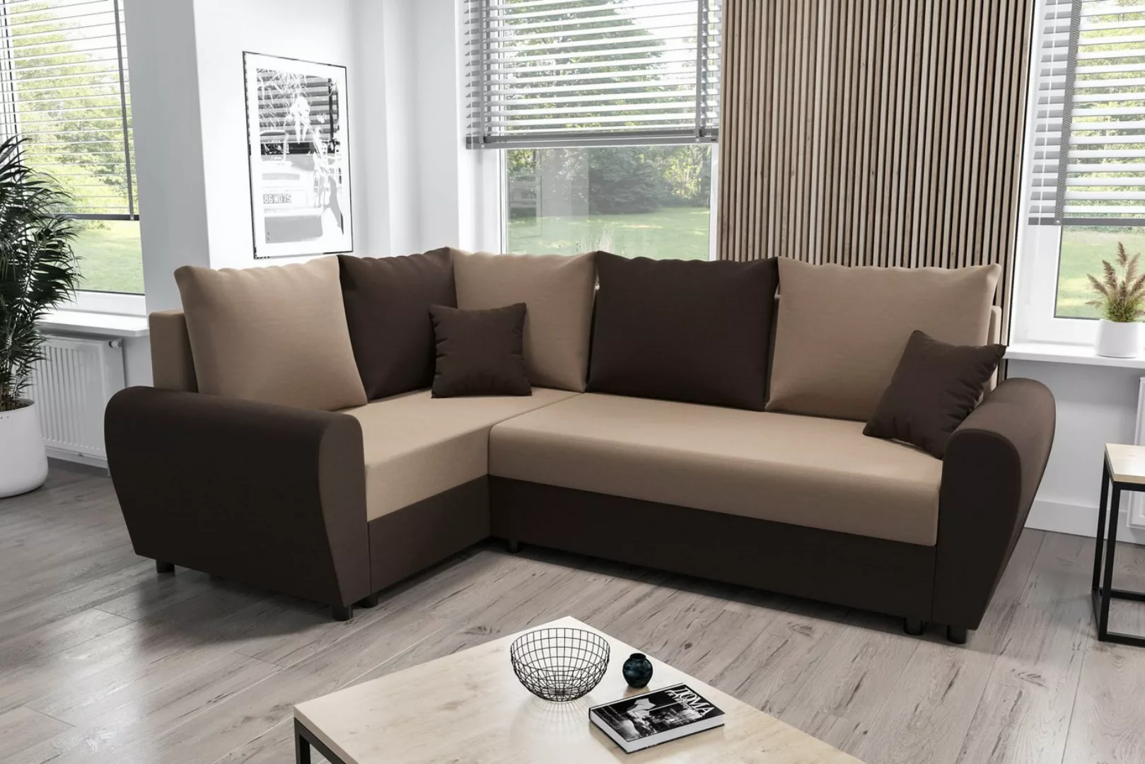 ALTDECOR Ecksofa FION-PLUS, Couch mit Schlaffunktion, Wohnzimmer - Wohnland günstig online kaufen