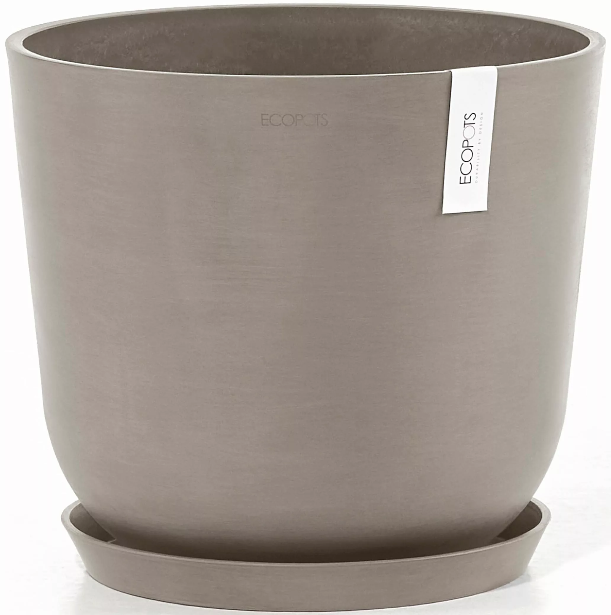 ECOPOTS Blumentopf "Oslo 35 + Wassersystem Taupe", für innen und außen: fro günstig online kaufen