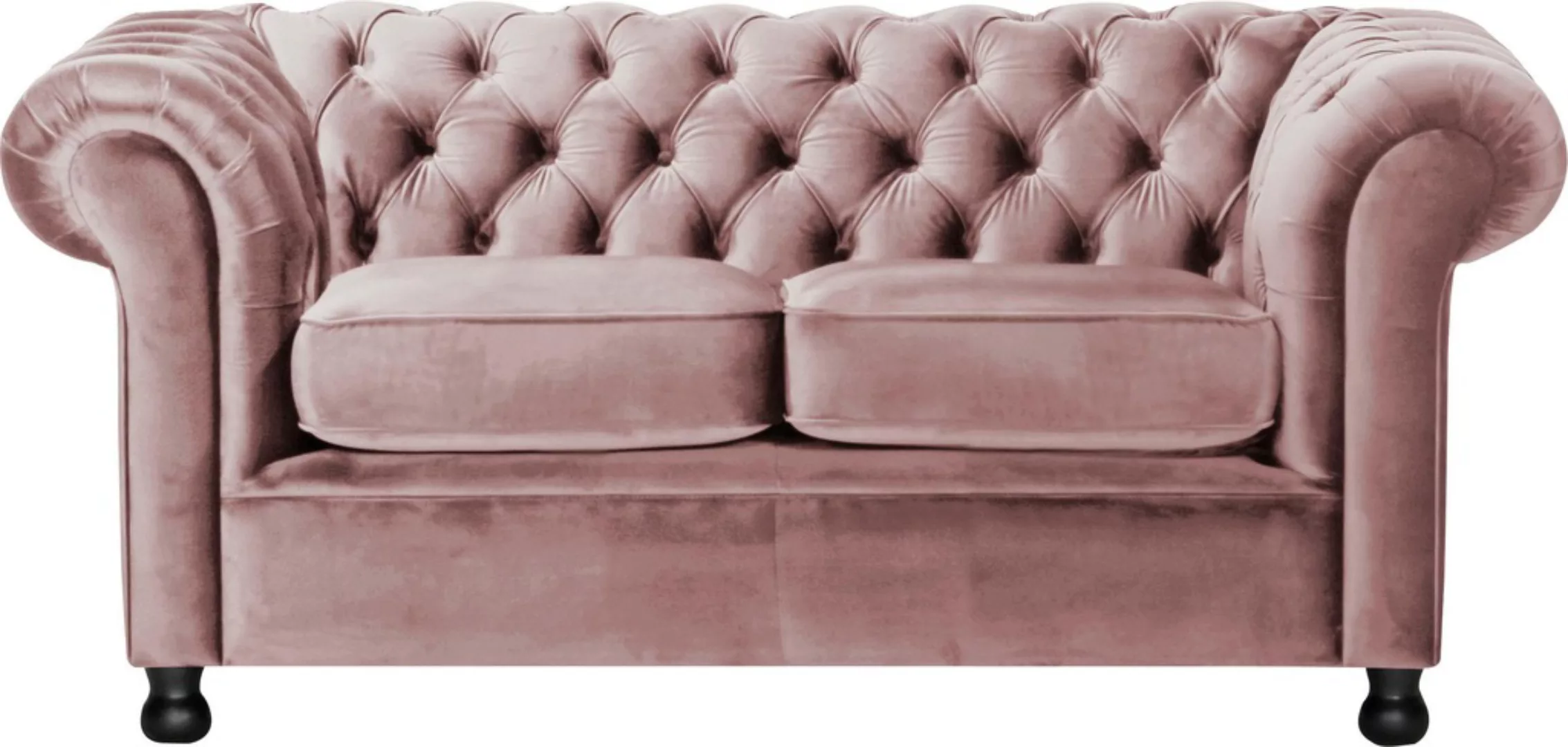 Home affaire Chesterfield-Sofa Chesterfield Home 2-Sitzer, mit edler Knopfh günstig online kaufen