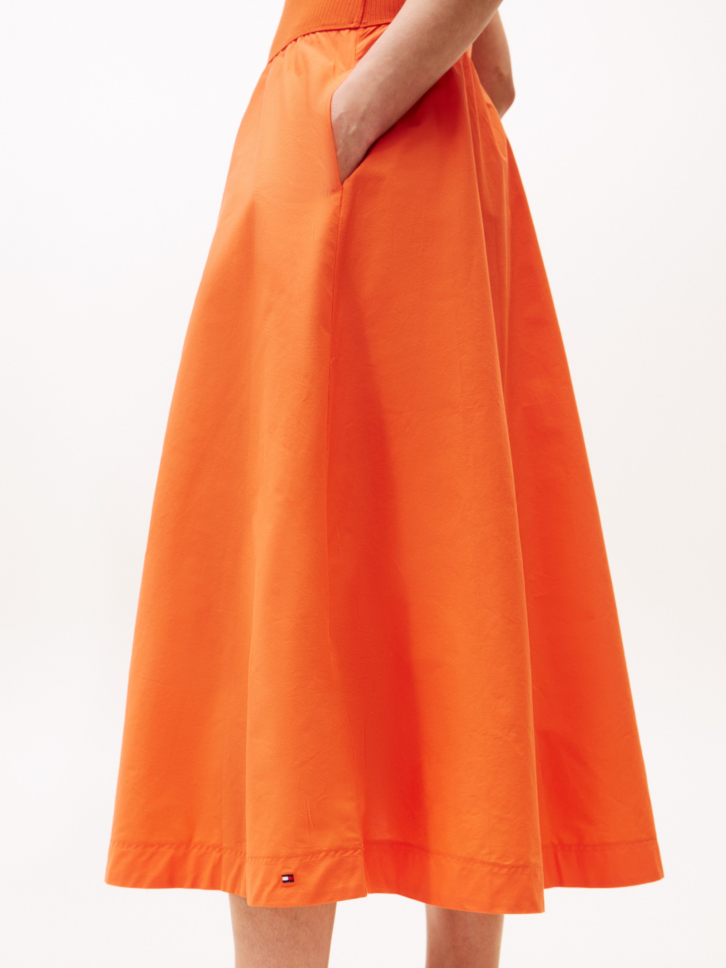 Tommy Hilfiger A-Linien-Kleid 5X2 RIB MIDI günstig online kaufen