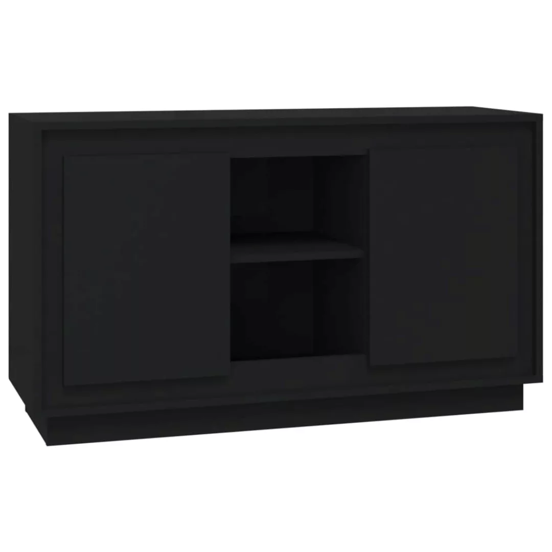 Vidaxl Sideboard Schwarz 102x35x60 Cm Holzwerkstoff günstig online kaufen