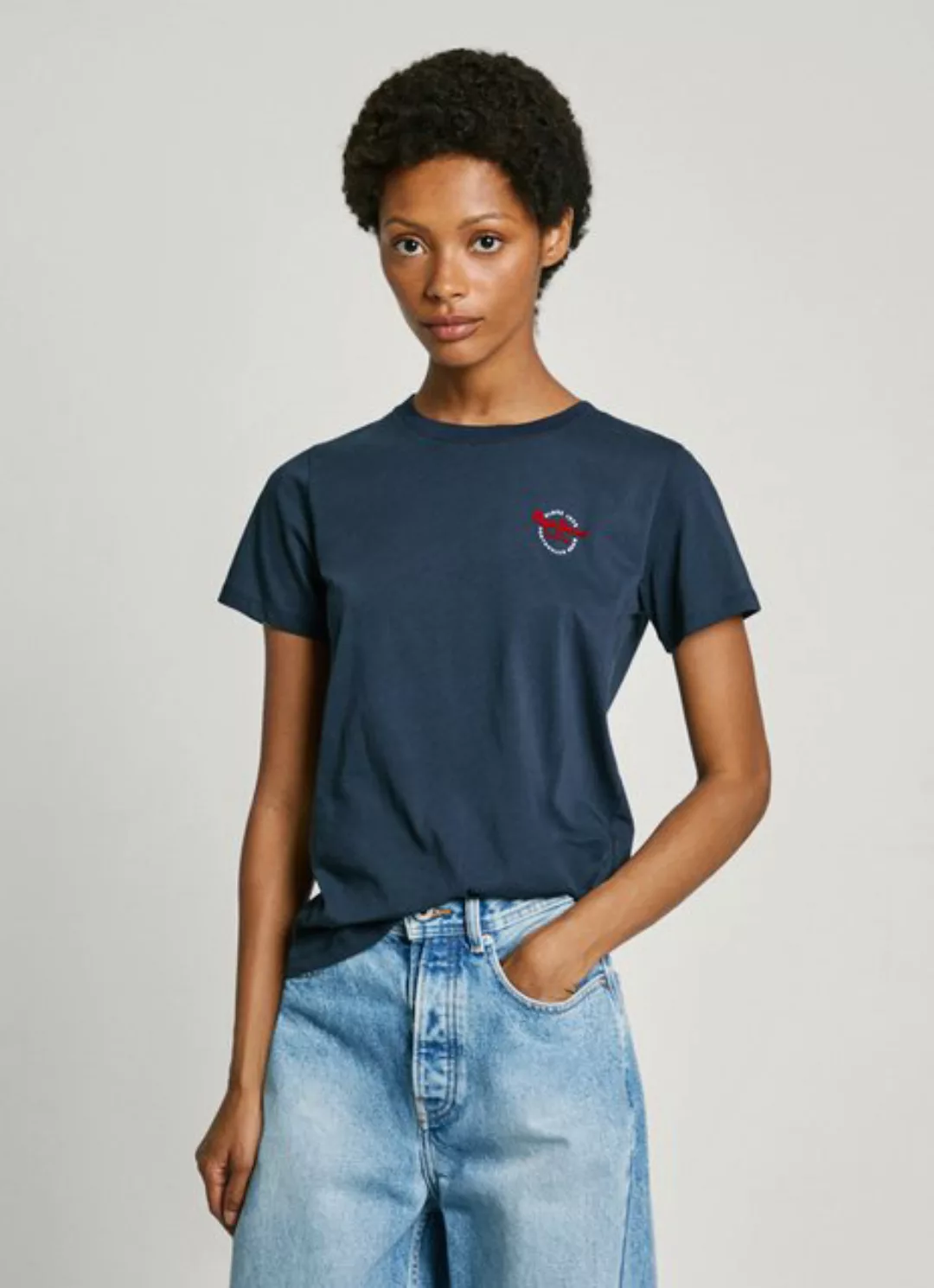 Pepe Jeans T-Shirt Gabriela (1-tlg) Stickerei günstig online kaufen