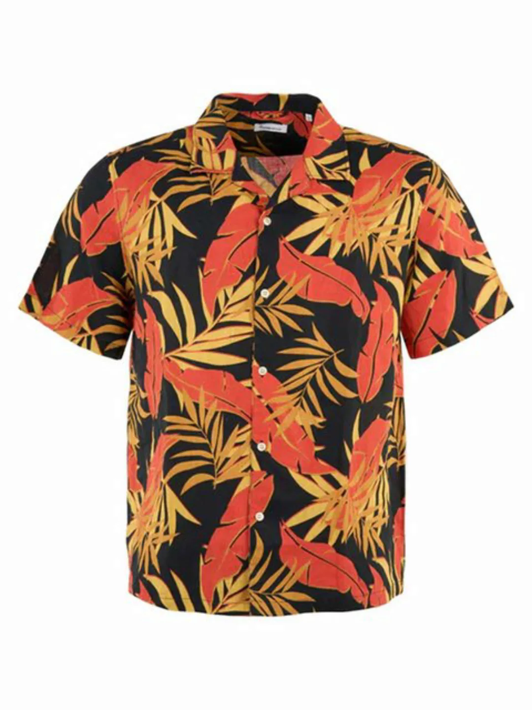 KnowledgeCotton Apparel Kurzarmhemd WAVE SS box fit linen shirt günstig online kaufen