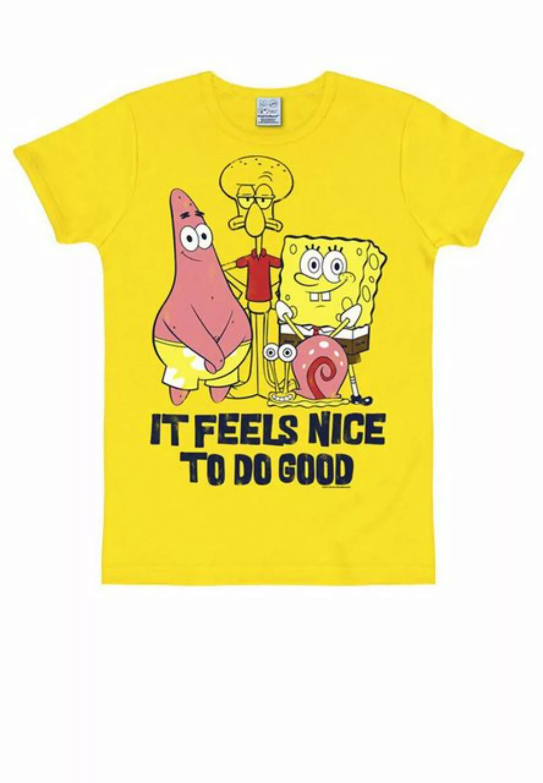 LOGOSHIRT T-Shirt "Spongebob", mit witzigem Statement-Print günstig online kaufen