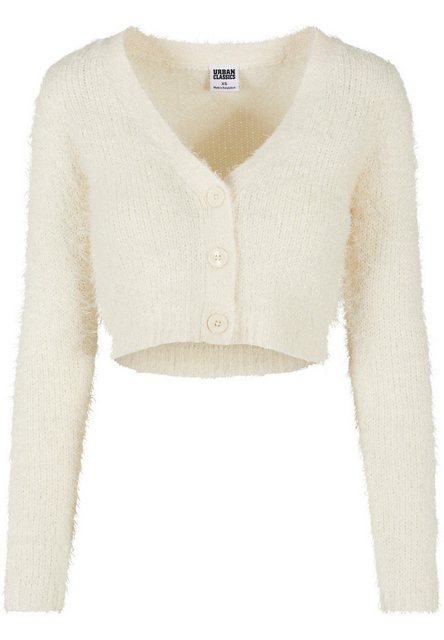 URBAN CLASSICS Strickjacke Urban Classics Damen Ladies Cropped Feather Card günstig online kaufen