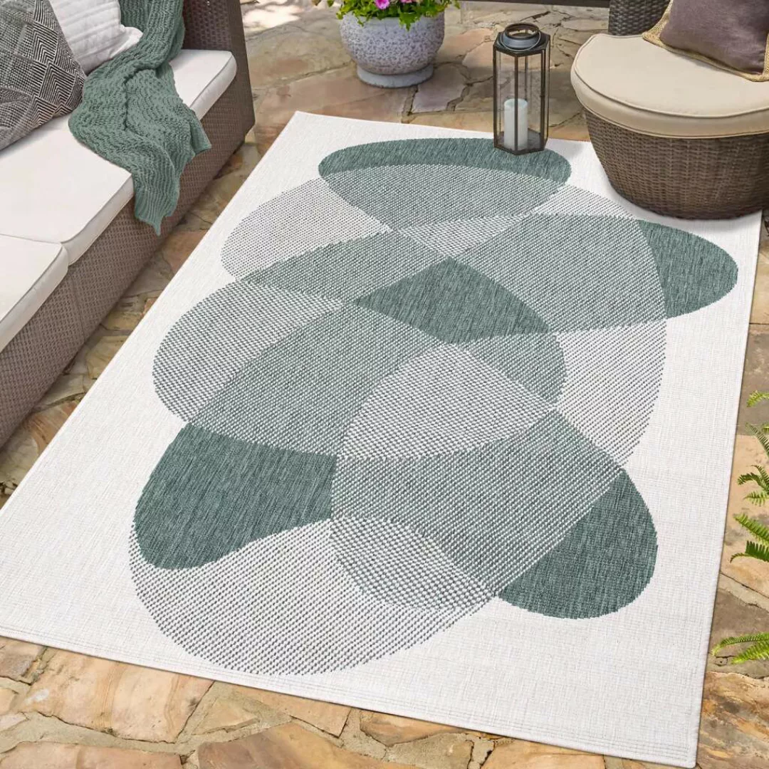 Carpet City Outdoorteppich »DUO RUG 5835«, rechteckig, Wendeteppich Wetterf günstig online kaufen