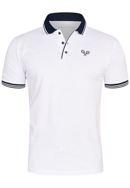 Rello & Reese Poloshirt RRSEDONA Herren Kurzarm Polo-Hemd T-Shirt in Piqué- günstig online kaufen