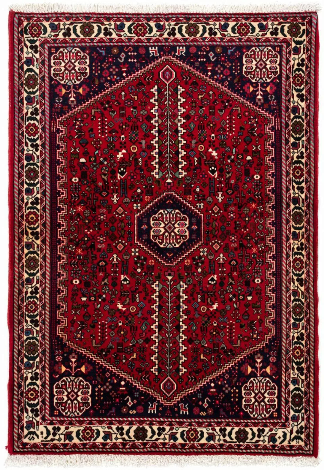 morgenland Wollteppich »Abadeh Medaillon Rosso scuro 150 x 98 cm«, rechteck günstig online kaufen