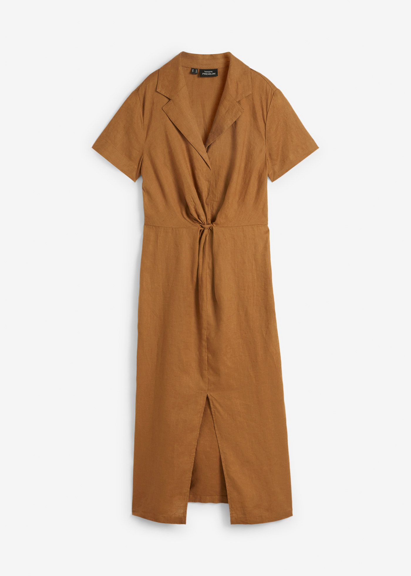 Kleid aus reinem Leinen mit Knoten günstig online kaufen