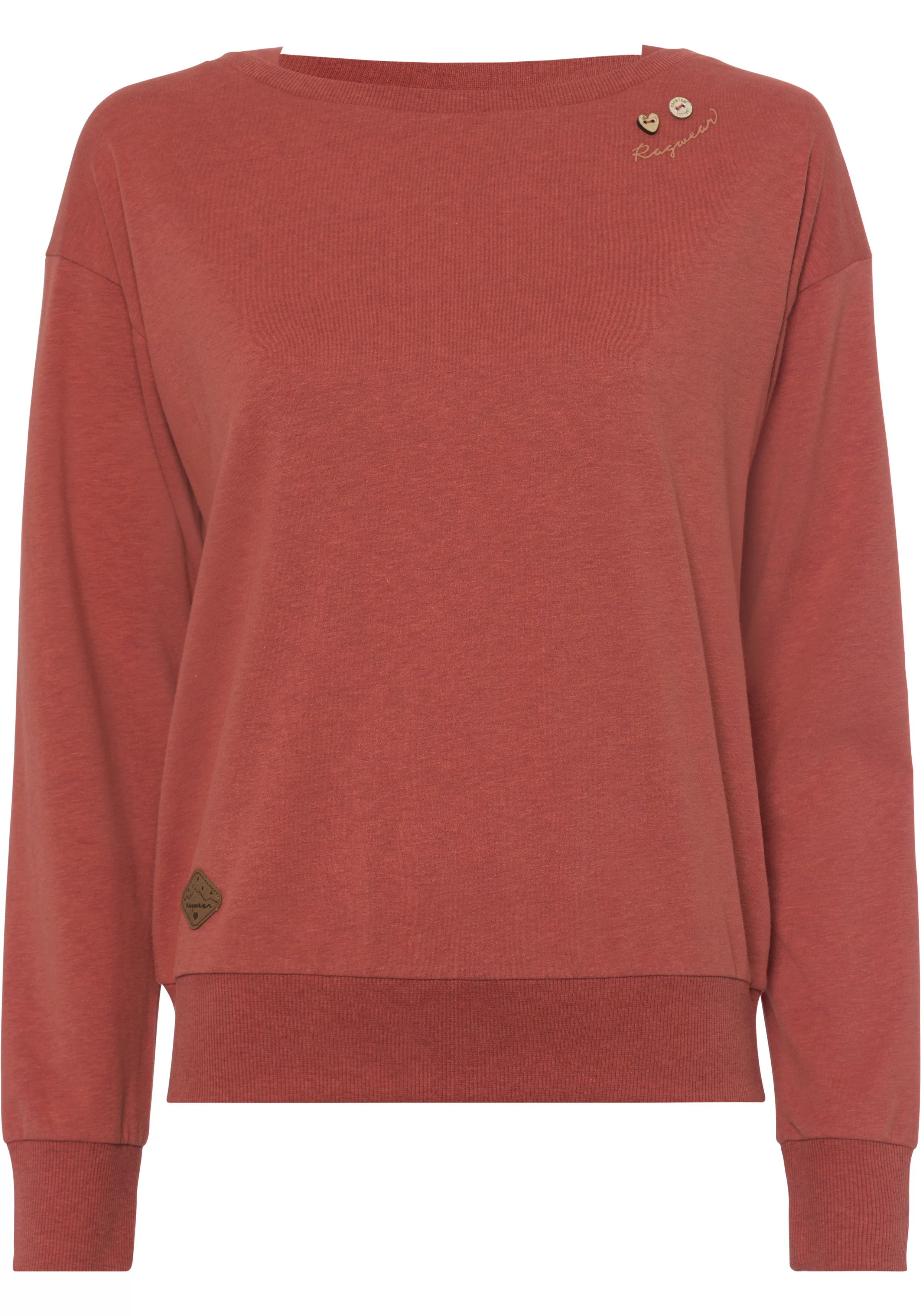 Ragwear Sweater NEREA mit Zierknöpfen in schöner Holzoptik günstig online kaufen