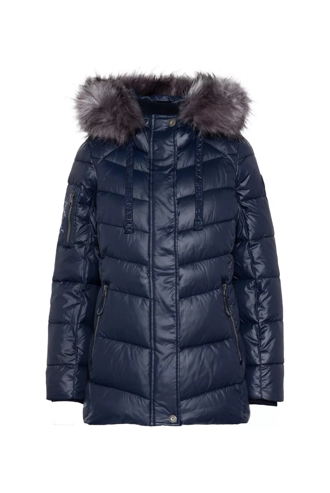 SOCCX Winterjacke, mit Kapuze, mit Ärmeltasche günstig online kaufen