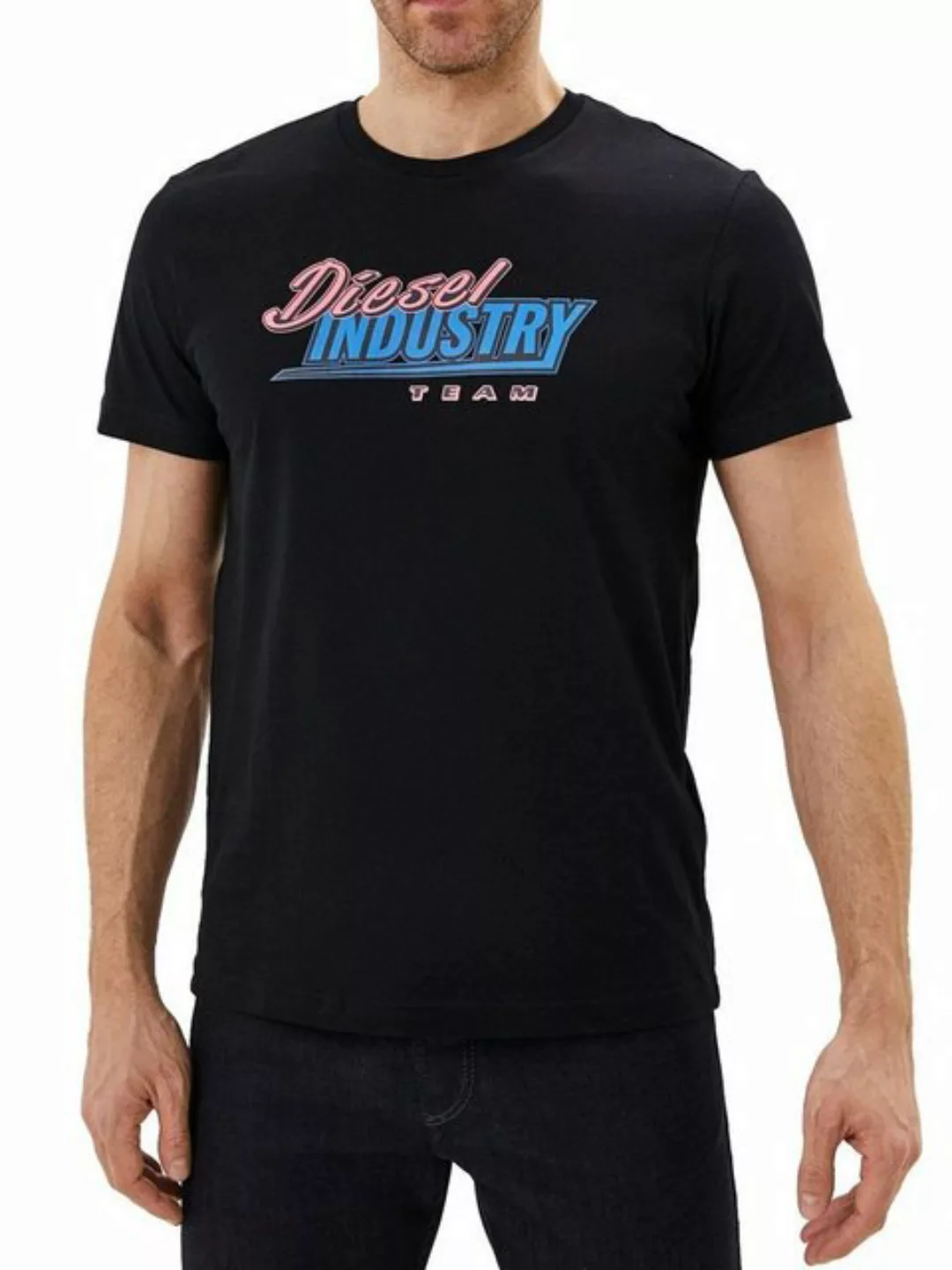 Diesel Rundhalsshirt Slim Fit Logo Shirt - T-DIEGOS-K37 günstig online kaufen