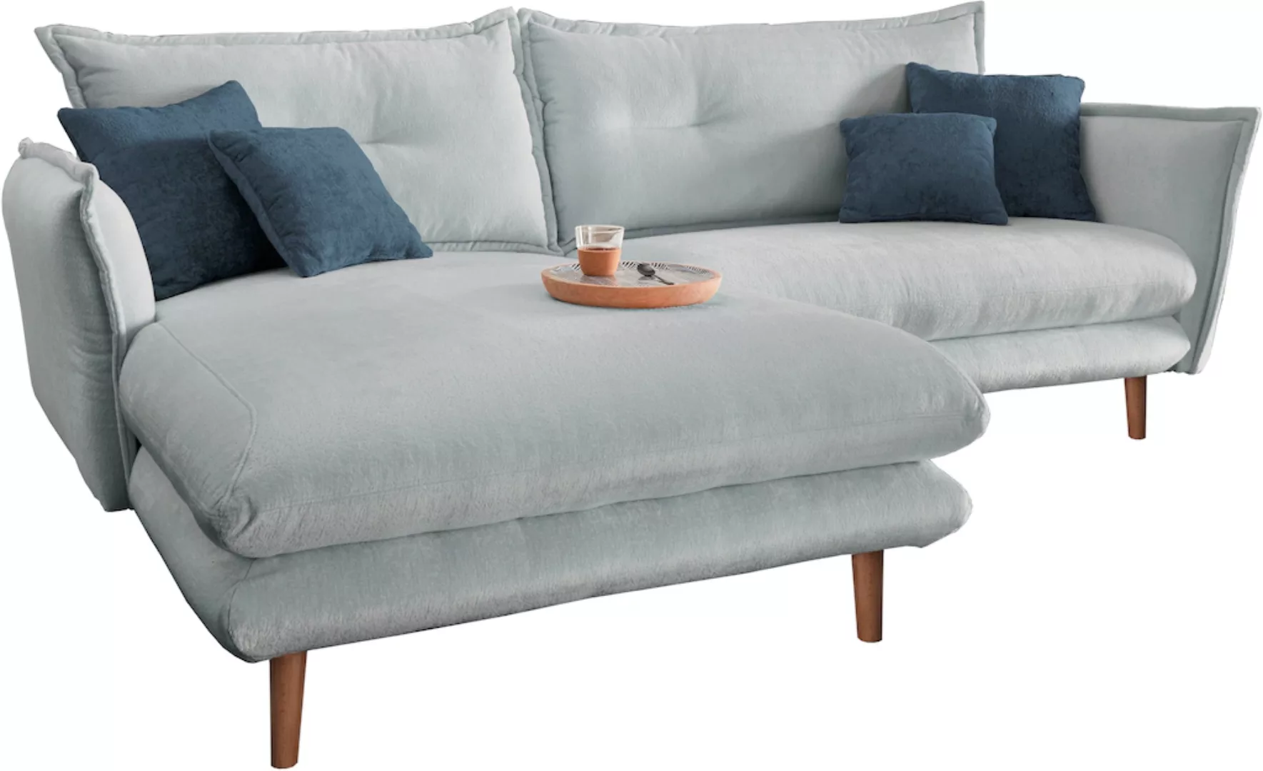 INOSIGN Ecksofa »Lazio modern und bequem, schmale Armlehnen, tolle Detailve günstig online kaufen