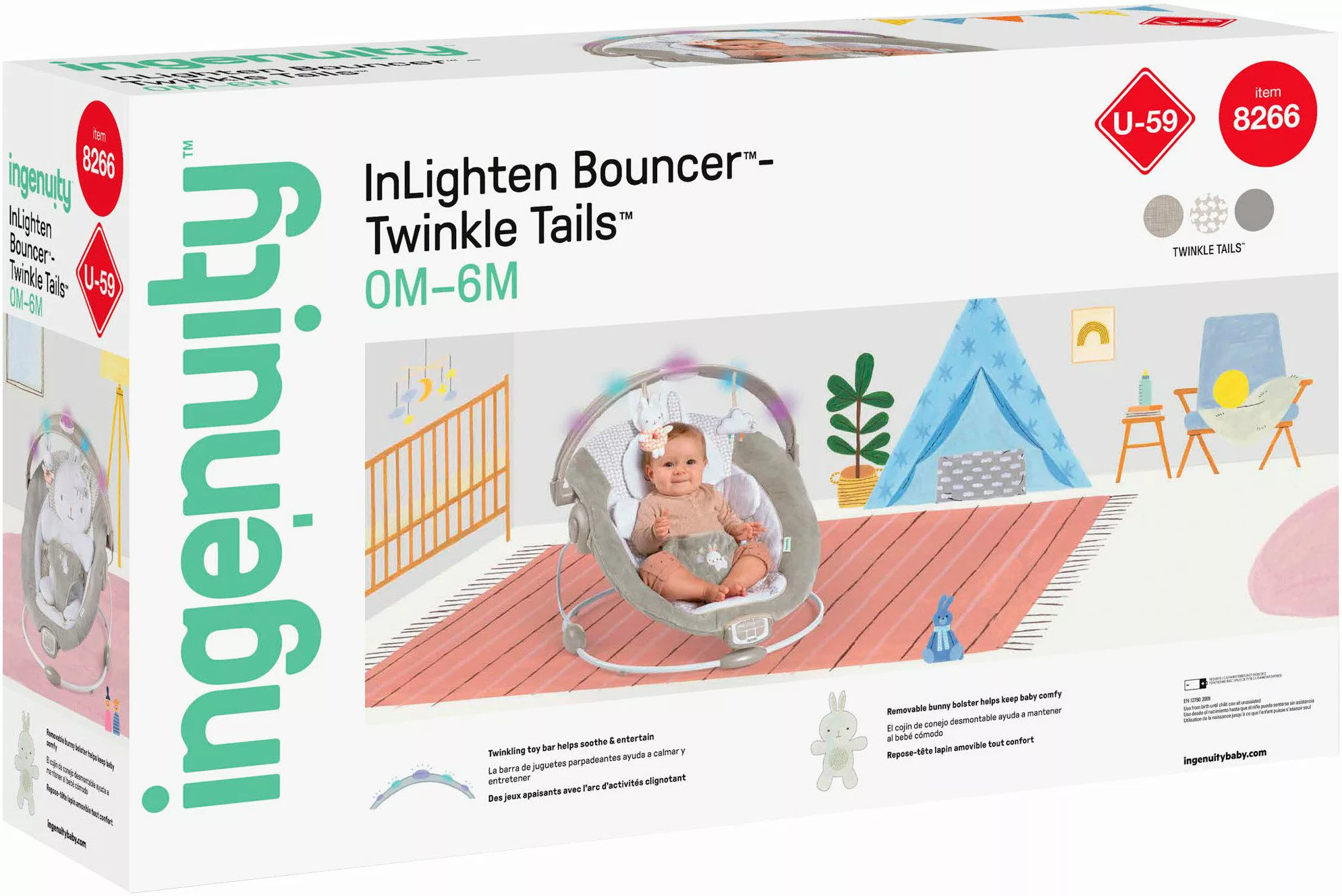 ingenuity Babyschaukel InLighten Bouncer™ - Twinkle günstig online kaufen