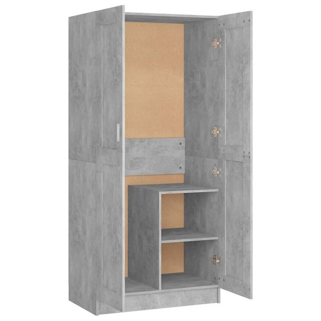 vidaXL Kleiderschrank Kleiderschrank Betongrau 82,5x51,5x180 cm Spanplatte günstig online kaufen