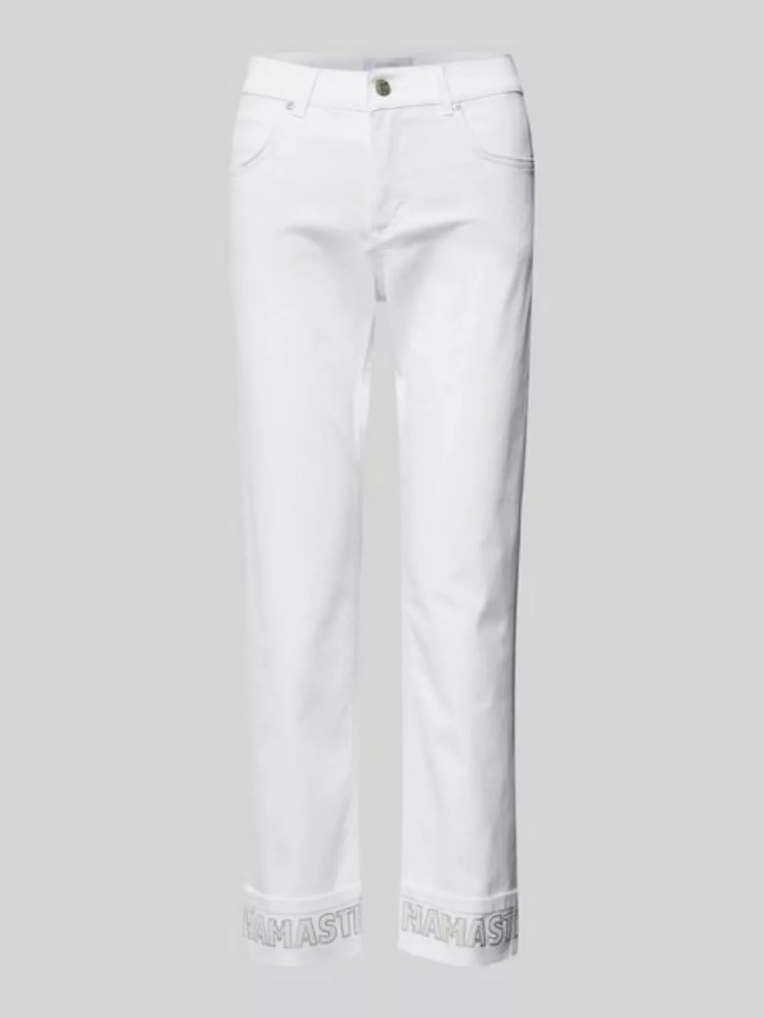 ANGELS Slim-fit-Jeans CICI CROP WORD white günstig online kaufen