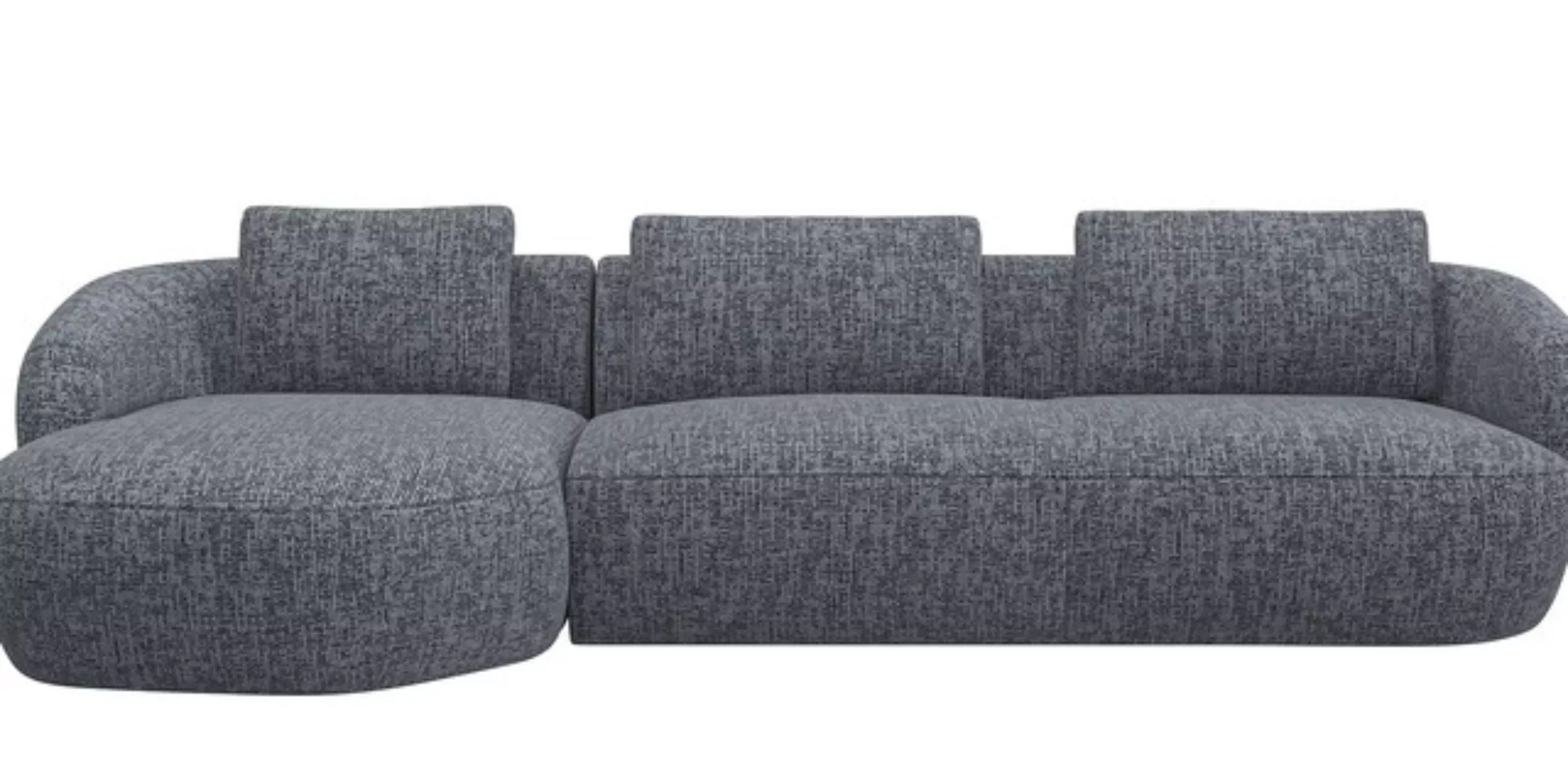 FLEXLUX Wohnlandschaft »Torino, rund, L-Form, Sofa-Ecke mit Recamiere, Long günstig online kaufen