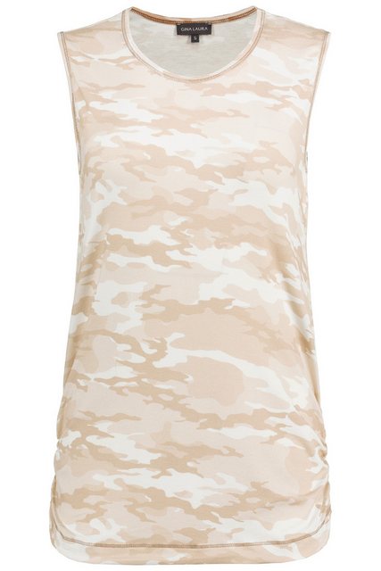 Gina Laura Longtop Yoga-Top Camouflage schmale Passform Rundhals günstig online kaufen