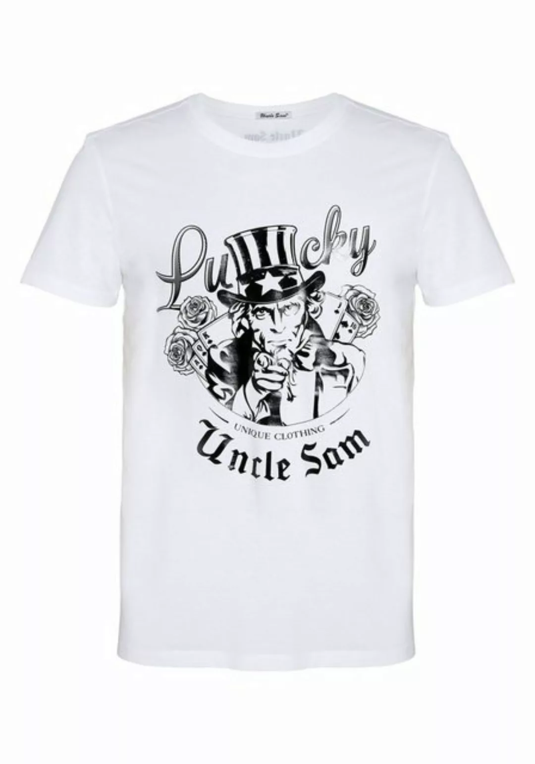 Uncle Sam Print-Shirt mit Frontprint günstig online kaufen