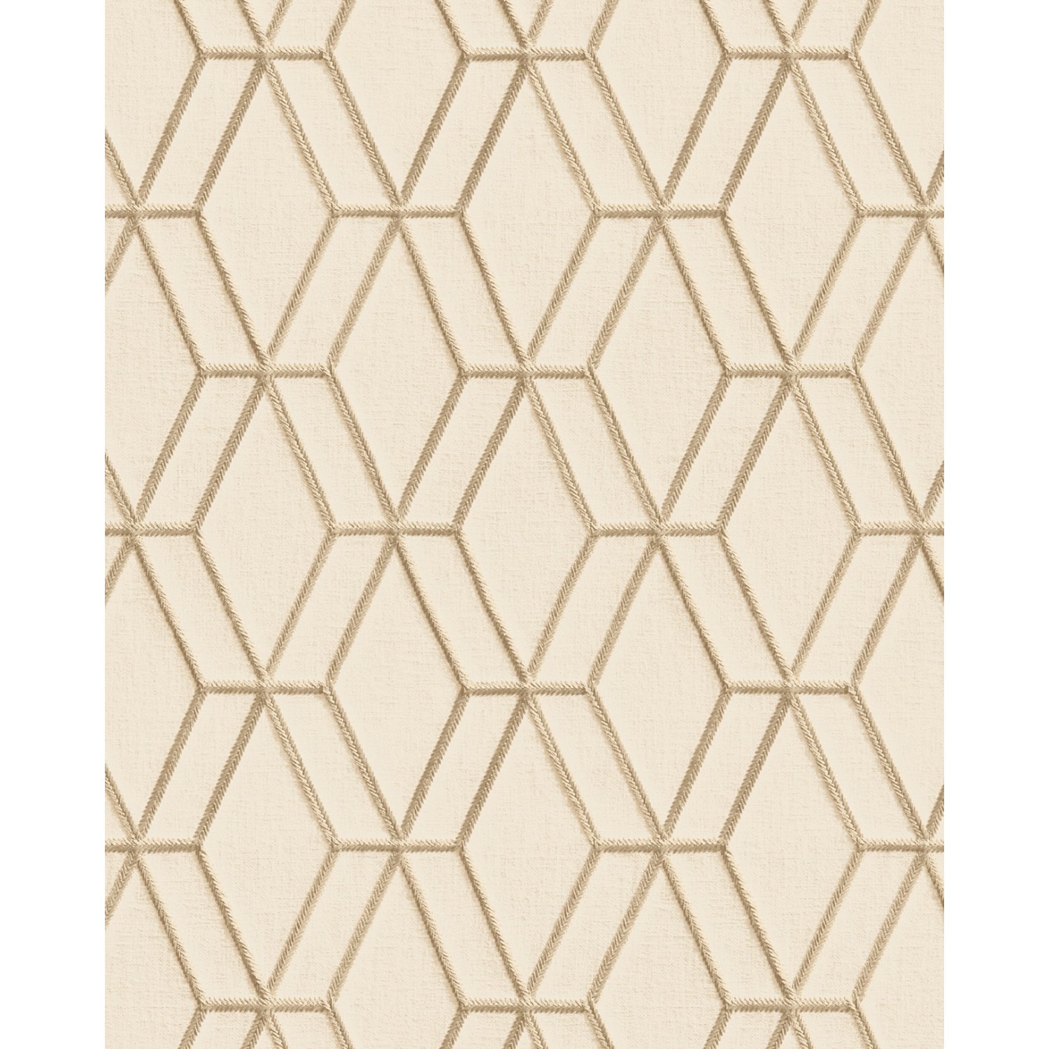 PROFHOME DE120063-DI Grafik Tapete Geometrisch glänzend Beige Gold 0,53 m x günstig online kaufen