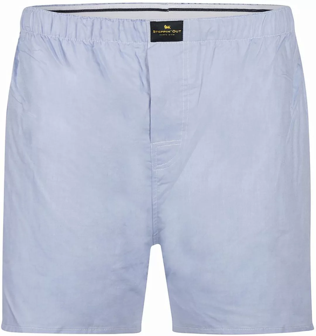 Steppin' Out Boxershort Oxford Hellblau - Größe S günstig online kaufen