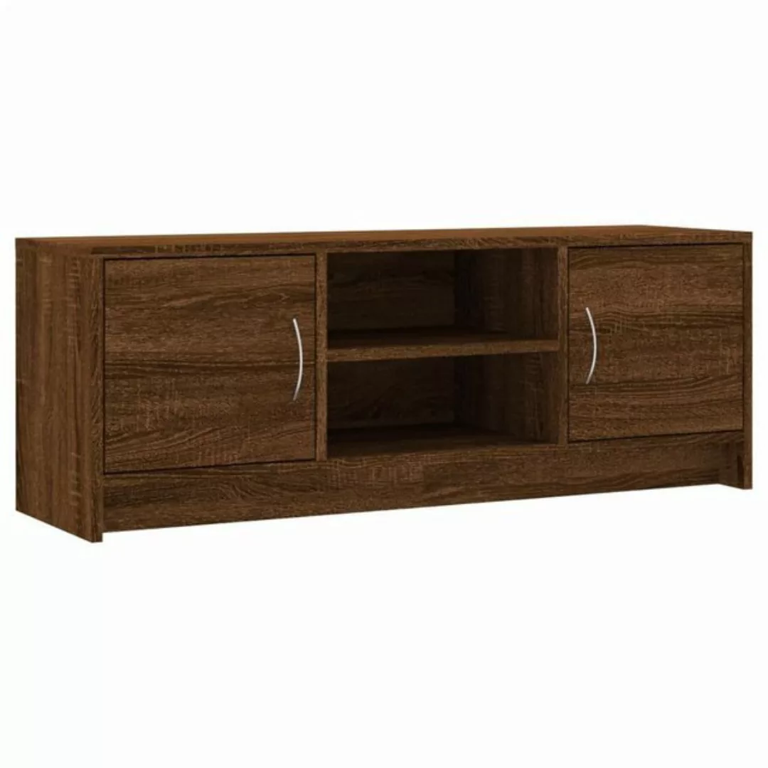 furnicato TV-Schrank Braun Eichen-Optik 102x30x37,5 cm Holzwerkstoff günstig online kaufen