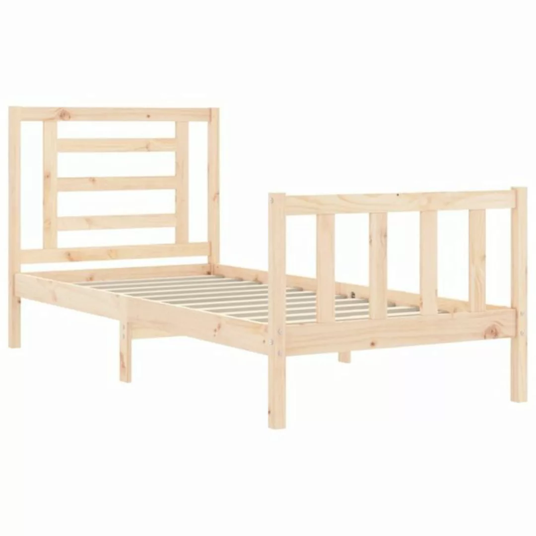 vidaXL Bett Massivholzbett ohne Matratze 90x200 Kiefernholz günstig online kaufen