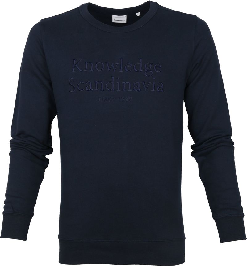 KnowledgeCotton Apparel Pullover Elm Navy - Größe XXL günstig online kaufen