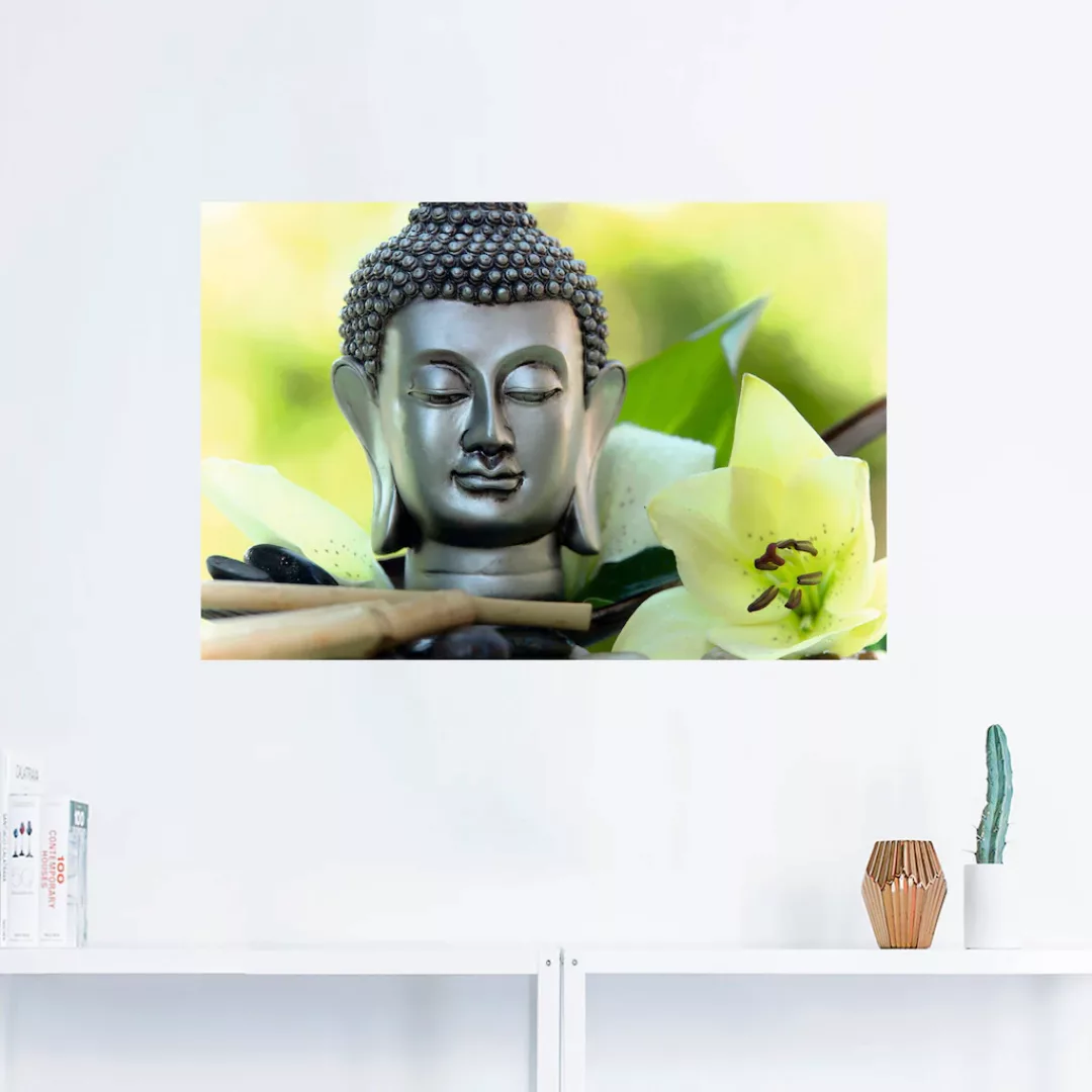 Artland Wandbild "Entspannung und Ruhe mit Buddha", Buddhismus, (1 St.), al günstig online kaufen